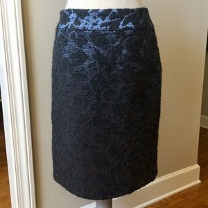 ALBERT NIPON Metallic Damask Skirt